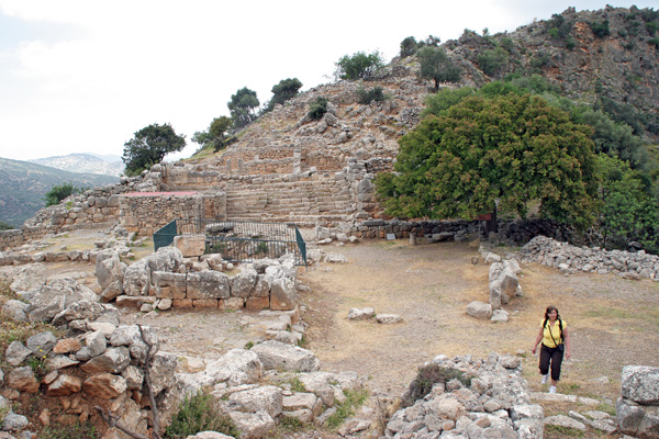 Die Überreste der antiken Stadt Lato