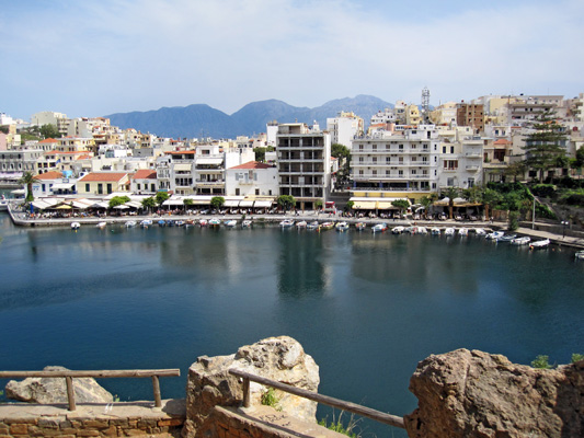 Agios Nikolaos, Blick auf die Stadt