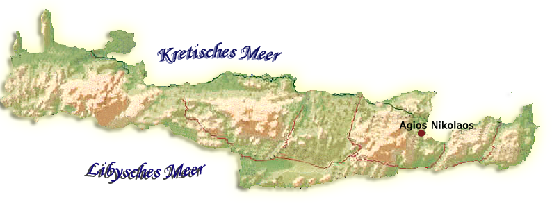 Agios Nikolaos Landkarte