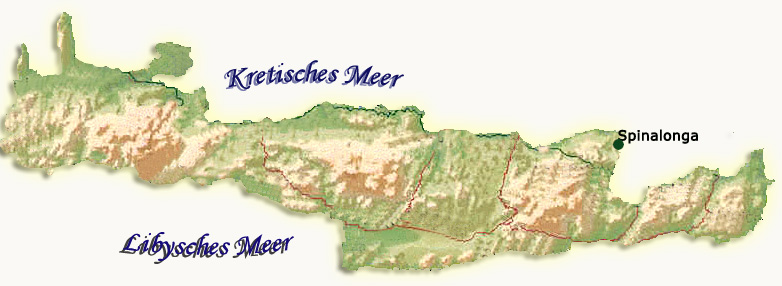 Spinalonga Landkarte