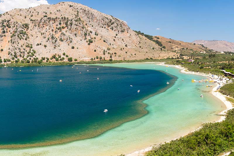 Der Strand am Kournas See